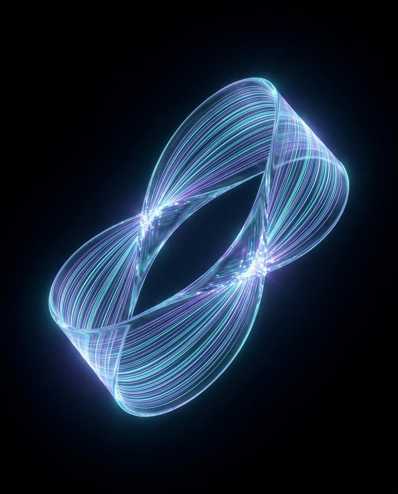 Möbius data loop — infinite automation